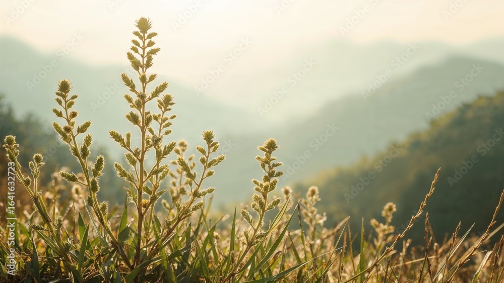 Fototapeta premium Mountain-growing Ballota acetabulosa from the Lamiaceae family used in homeopathy