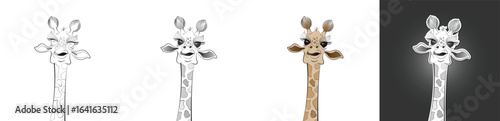 Giraffe vector collection