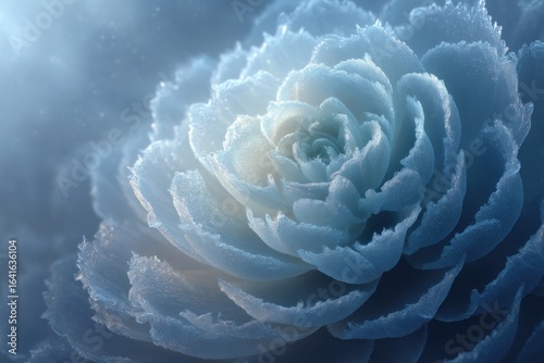 Frosted Petal Prism macro rosette — bokeh accent / long exposure feel