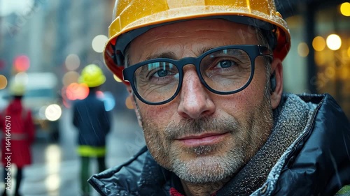 Portrait of a Construction Worker in the City