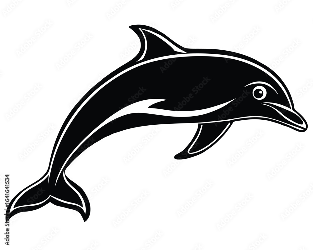 Obraz premium Dolphin Silhouette