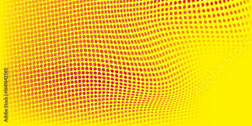 dots background halftone whit mesh vector ink print background. Yellow gradient color type5