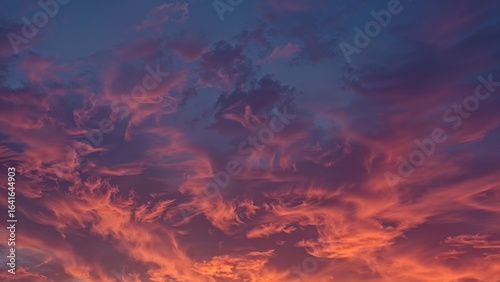 Golden Sunset Glow With Vio...