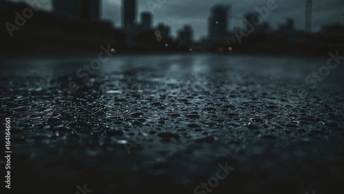 Close-up of raindrops on a ...