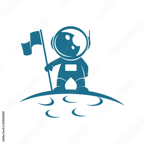 Astronaut logo icon design