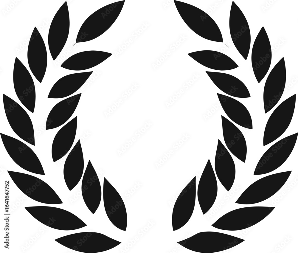 Obraz premium laurel wreath vector illustration