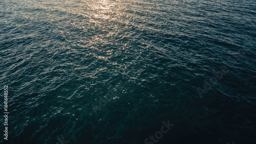 Aerial perspective of ocean...