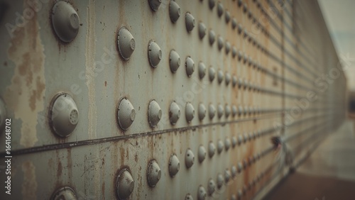 Metal plating featuring riv...