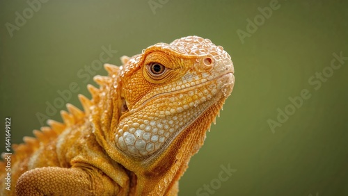 Close-up of a vibrant iguan...