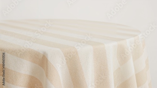 Close-up of striped fabric ...