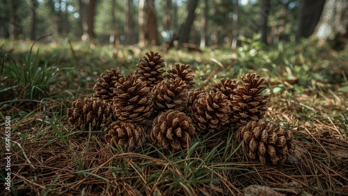 Cones and low vegetation sc...