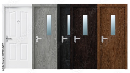 Set of colored metal entry ...