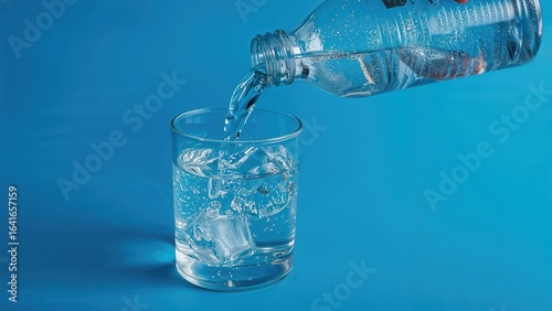 Filling a glass with water ...