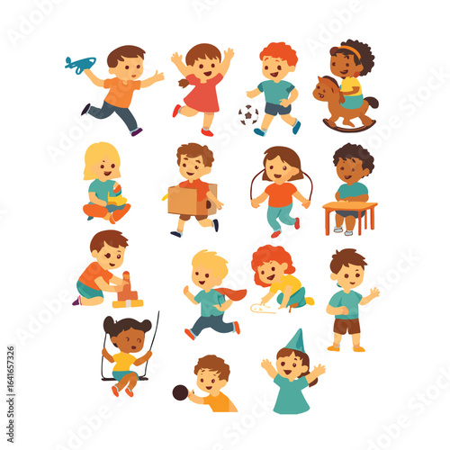 children playing with toys