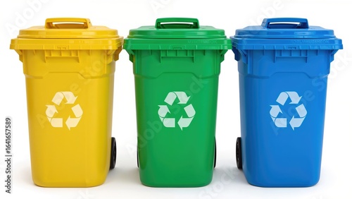 Waste disposal bins in yell...
