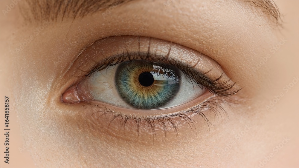 Obraz premium Extreme close-up images of blue eyes