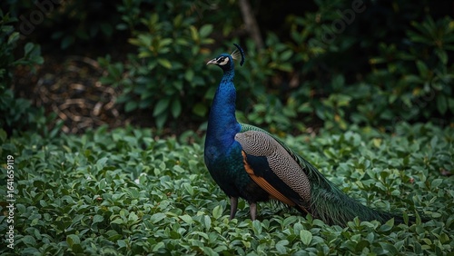 Brightly colored bird perch...