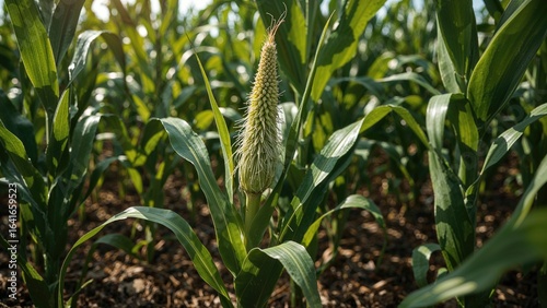 Female maize flowers displa...