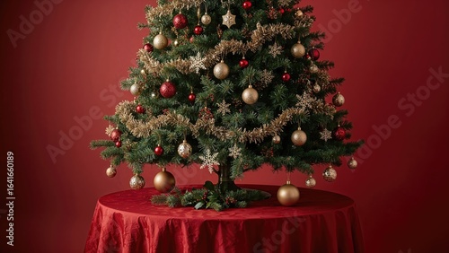 Seasonal tree baubles displ...