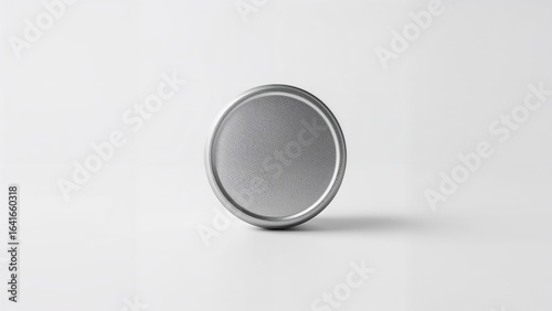 Close-up of a round metal s...