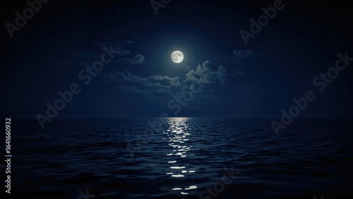 Magical marine scene illumi...