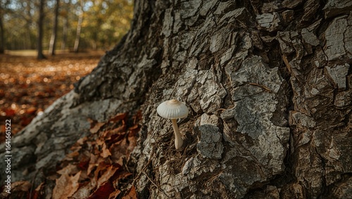 Mycena meliigena, a diminut...