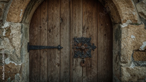 Ancient timber entrance fea...
