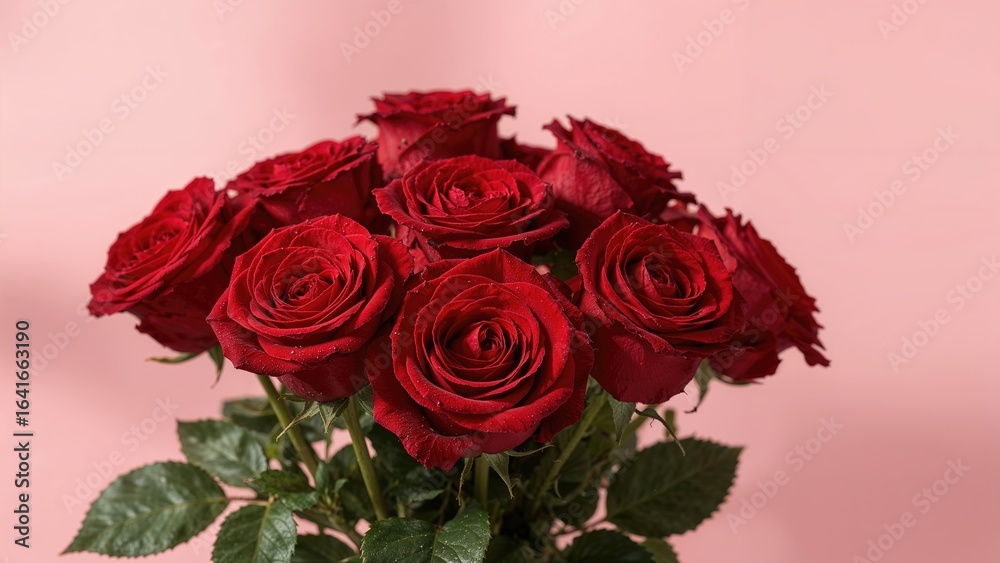 Fototapeta premium Red flowers representing devotion
