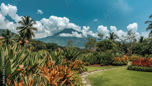 Tropical floral paradise fe...