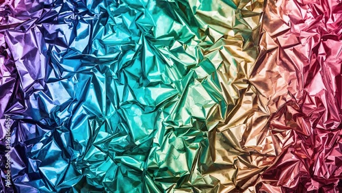 Colorful rainbow foil backd...
