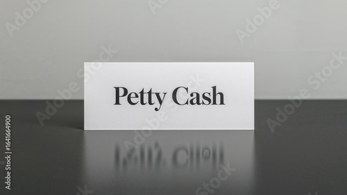 Handwritten Note Indicating Petty Cash