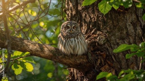 Tiny owl (Glaucidium passer...