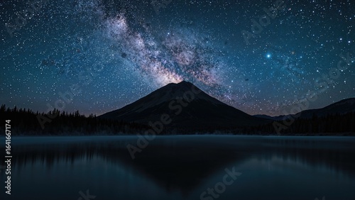 Starry Milky Way arching ov...