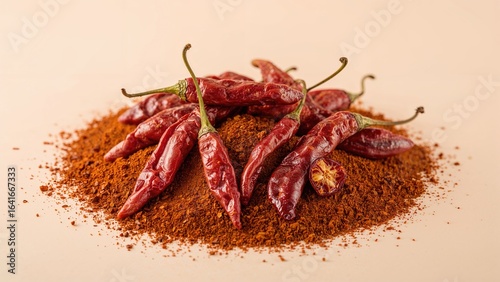 Red chili peppers alongside...