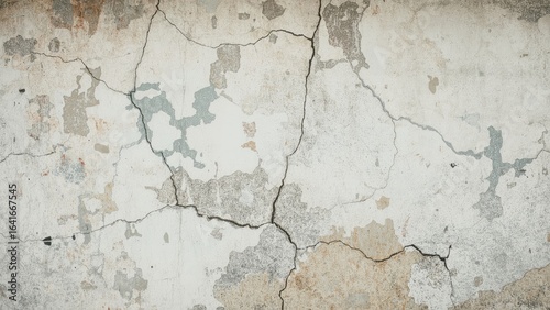 Rough and worn cement wall ...