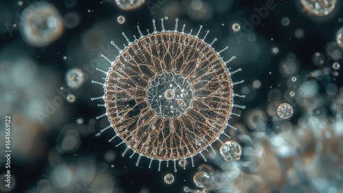 High magnification (400x) s...