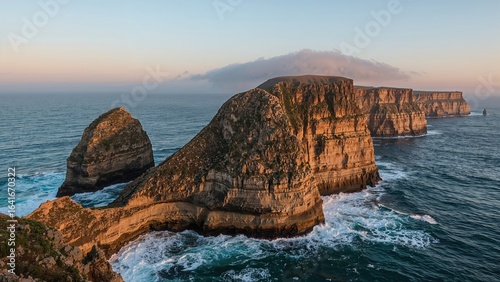 Seaside Rocky Cliffs Overlo...