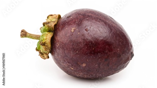 A Mangosteen Fruit Pictured...