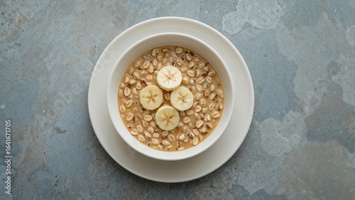 Flat lay of a bowl filled w...
