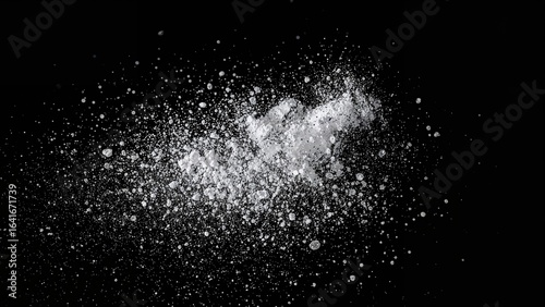White dust grains and textu...