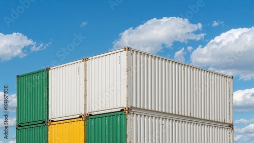 Metallic storage crates in ...