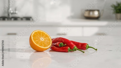Spicy pepper and orange zes...
