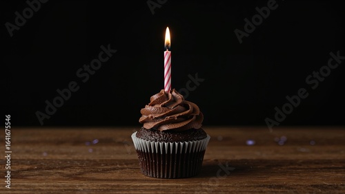 Single candle chocolate cup...
