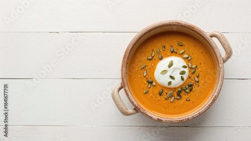 Creamy roasted pumpkin and ...
