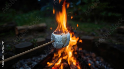 Campfire Roasting a Marshma...