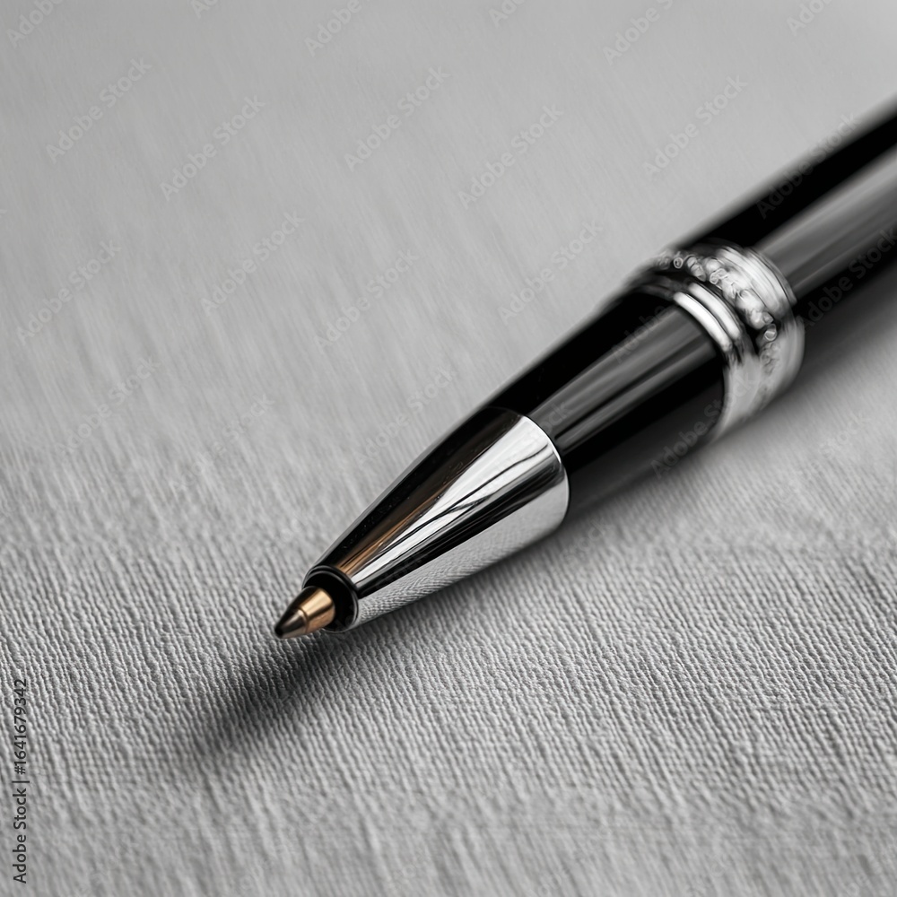 Close up of luxury pen on white background Close up of luxury pen on white background