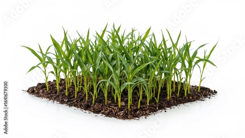 Healthy corn sprouts thrivi...