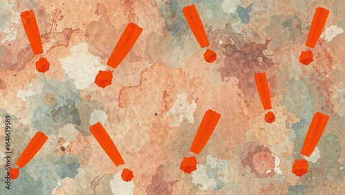 Orange caution signs alongs...