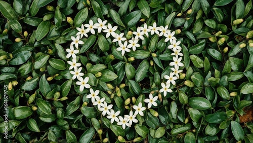 Heart-shaped background of ...
