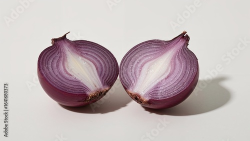 Cut Purple Onion in Two